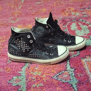 Converse Chuck Taylor All Star studded high-top sneakers | Size 7